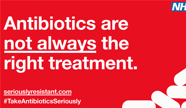 Antibiotics are not always the right treatment poster